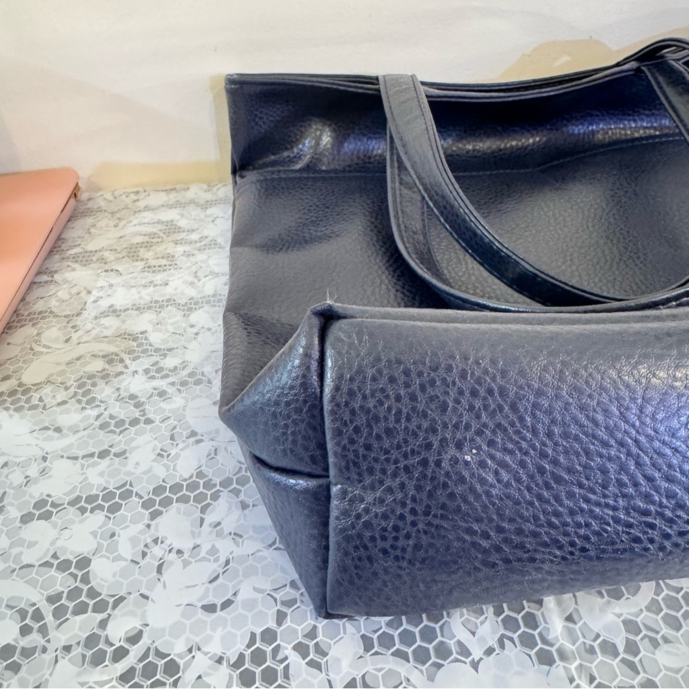 Maalex Leather  Navy Blue Womens Shoulder Bag - Picture 6 of 15